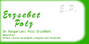 erzsebet polz business card